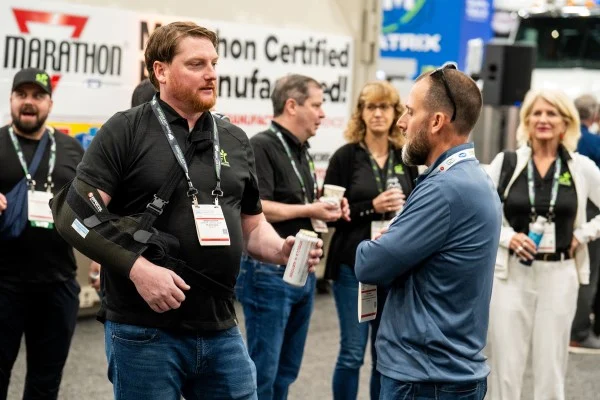 EREF Auction Attendees chatting
