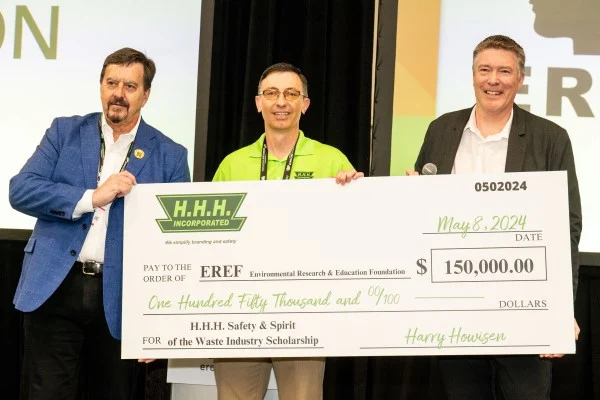 EREF Auction Award Check