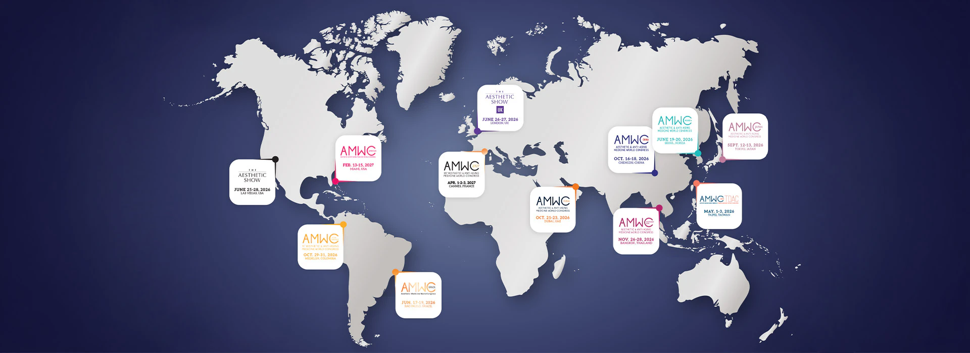 AMWC event map