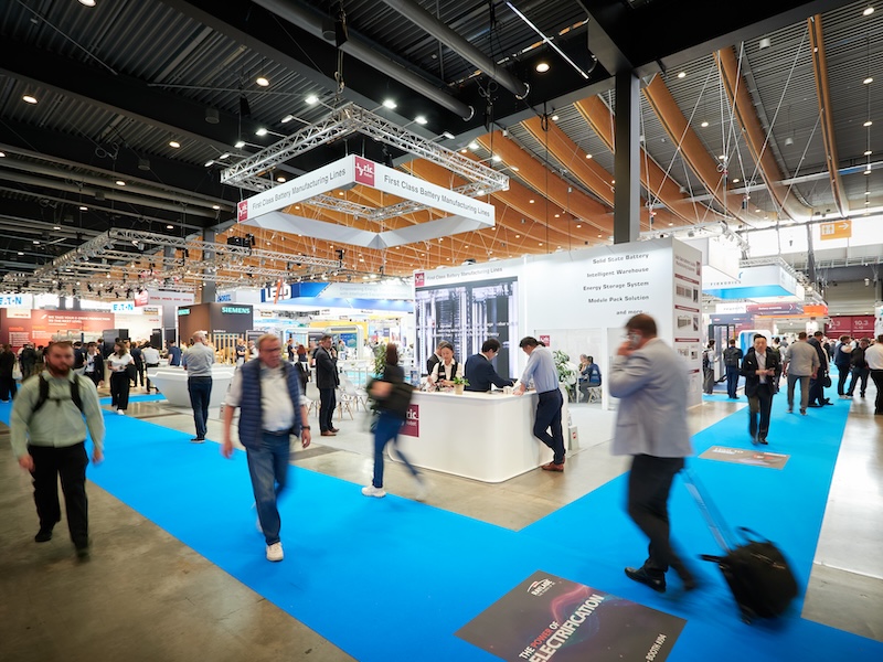 Photo of the Battery Show Europe floor