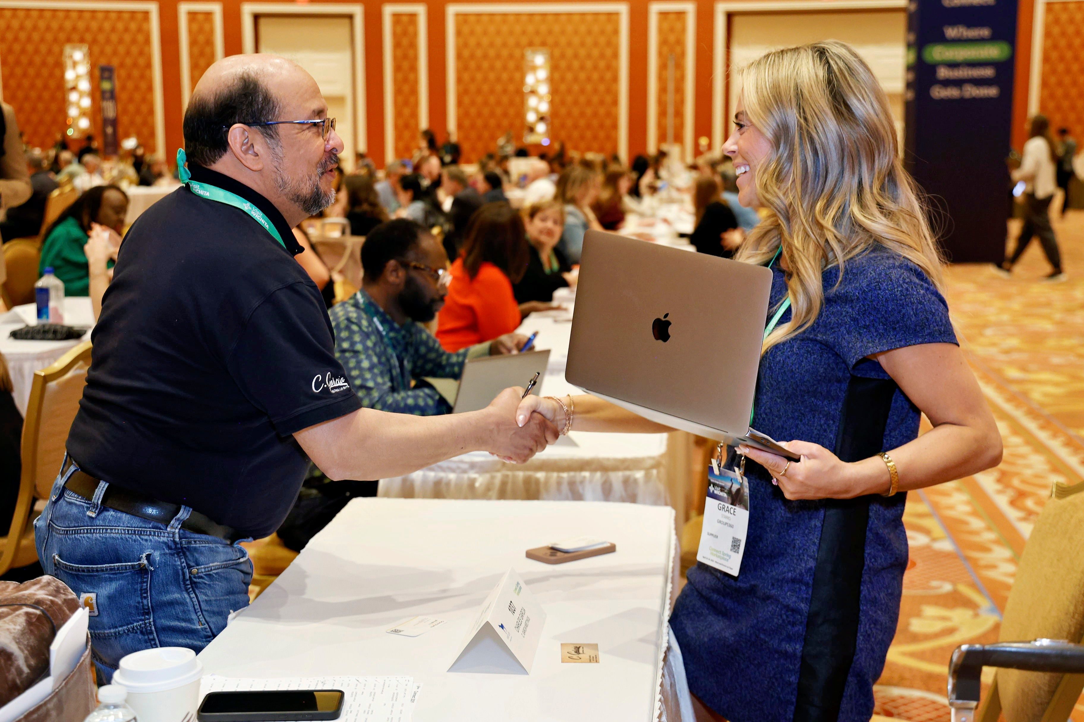 Group photo at networking event