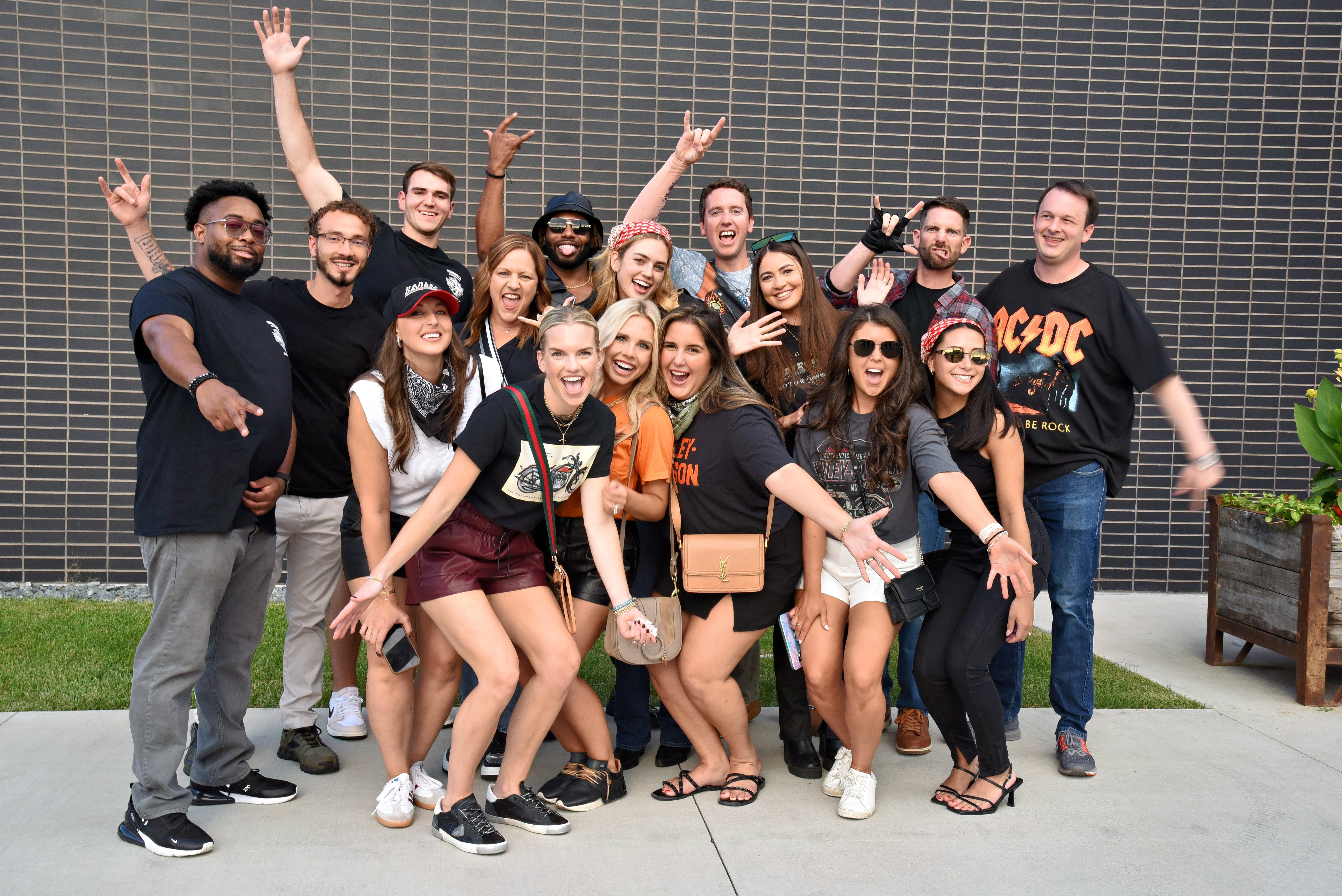 Connect team in front of registration desk