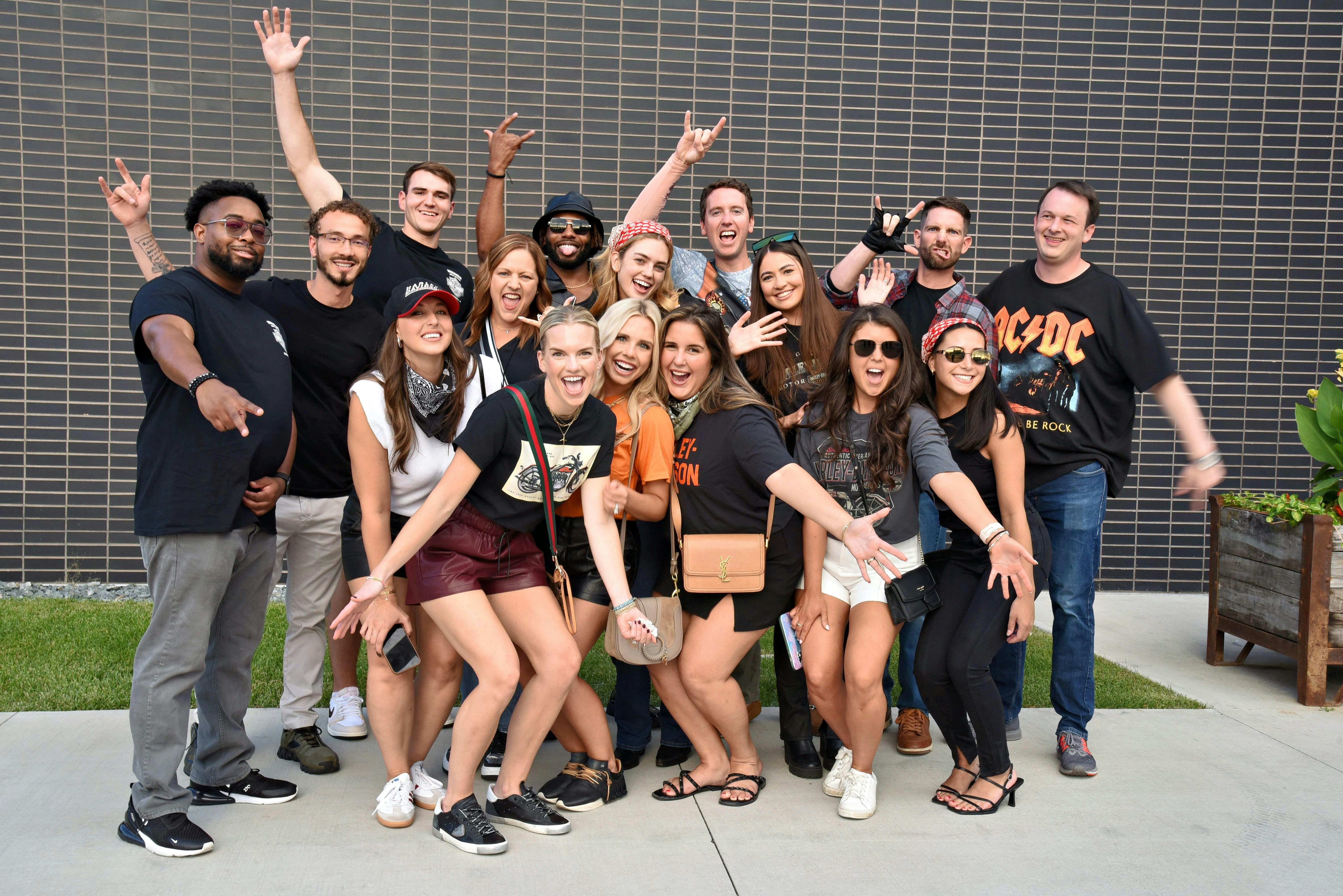 Connect team in front of registration desk