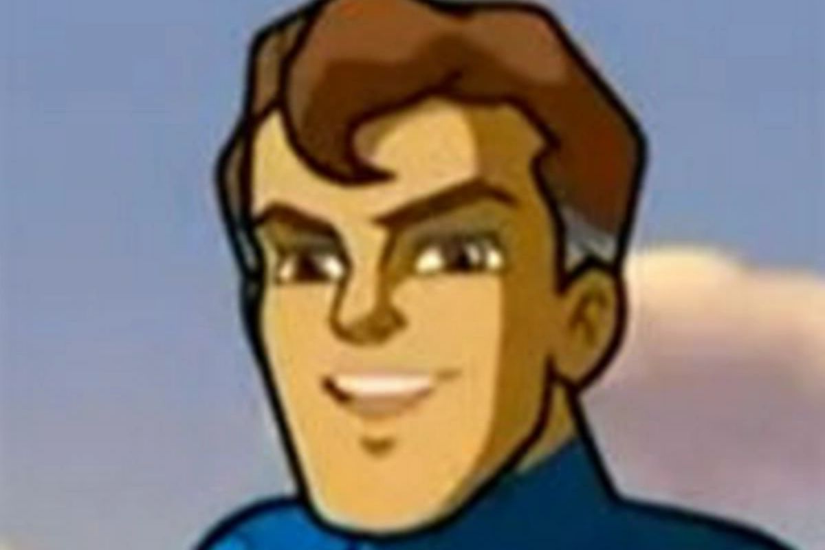 Head shot of animated Mister Fantastic