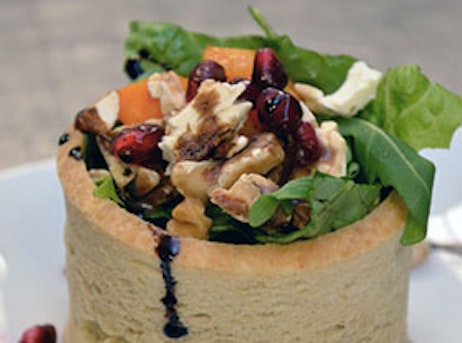 bread bowl with chicken and vegetables