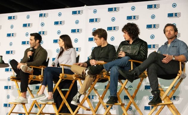 The cast of Superman & Lois answers questions on stage