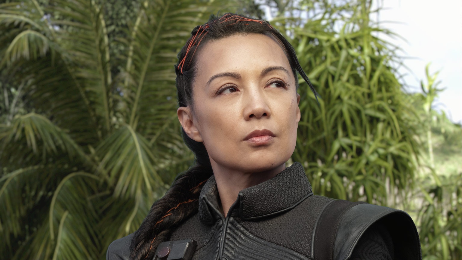 Ming-Na Wen in character as Fennec Shand