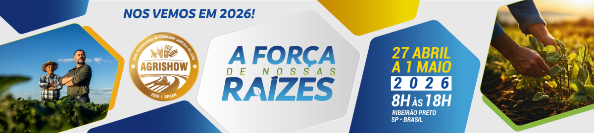 Uma das maiores feiras de agronegócio, a Agrishow reúnesoluções para todos os tipos de culturas e tamanhos de propriedades, além de ser reconhecida como o palco dos lançamentos das principais tendências e inovações para o agronegócio.