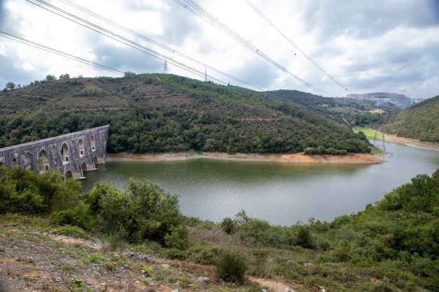 Alibey dam, filled, Kemerburgaz,city forest.Istanbul,Turkey