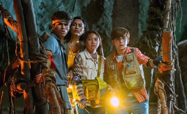 The main characters from Finding 'Ohana'