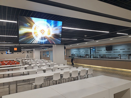 Financial services technology company Fiserv’s cafeteria in Pune