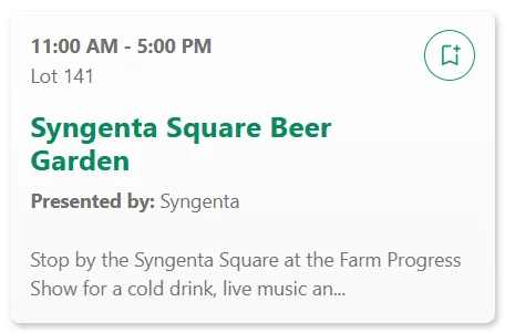 Farm Progress Show Event