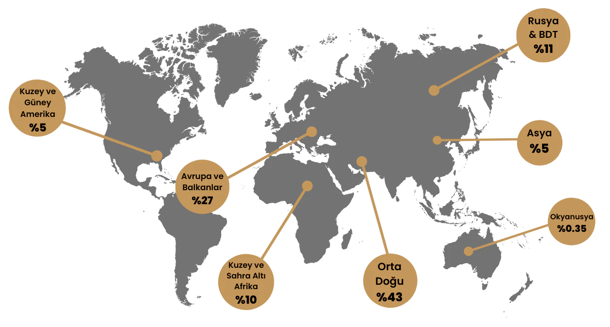 Geographic Breakdown of International Visitors