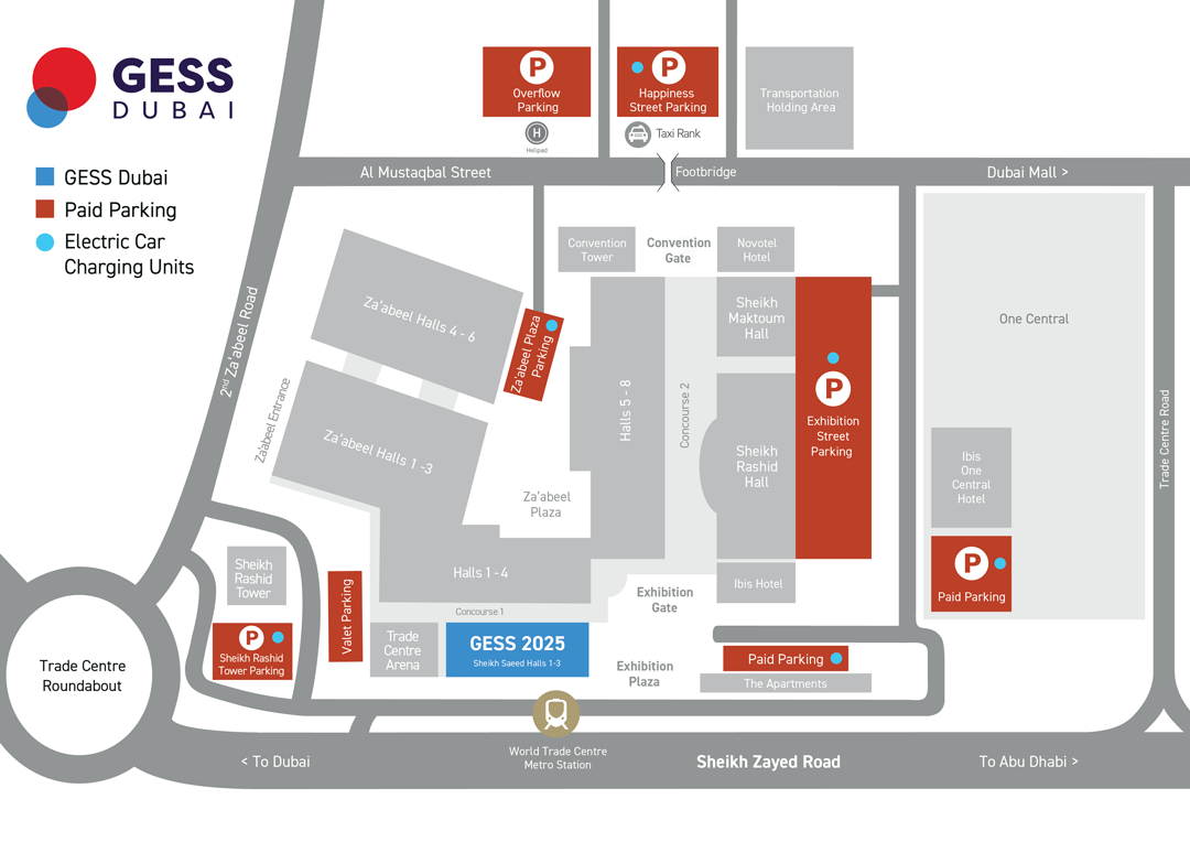 GESS Dubai venue map