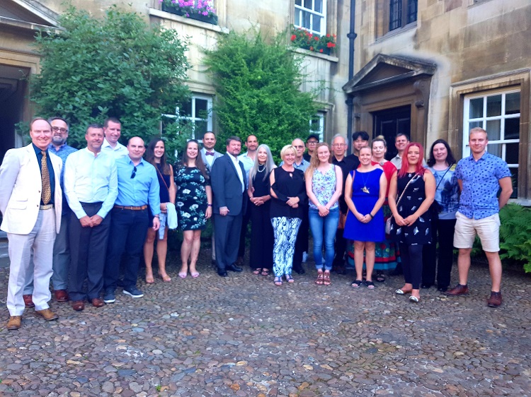 relaxing after the course