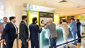 Exhibit booth at WHX Labs Dubai