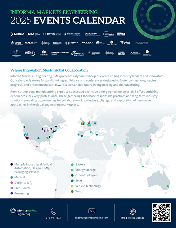 informa markets engineering events calendar