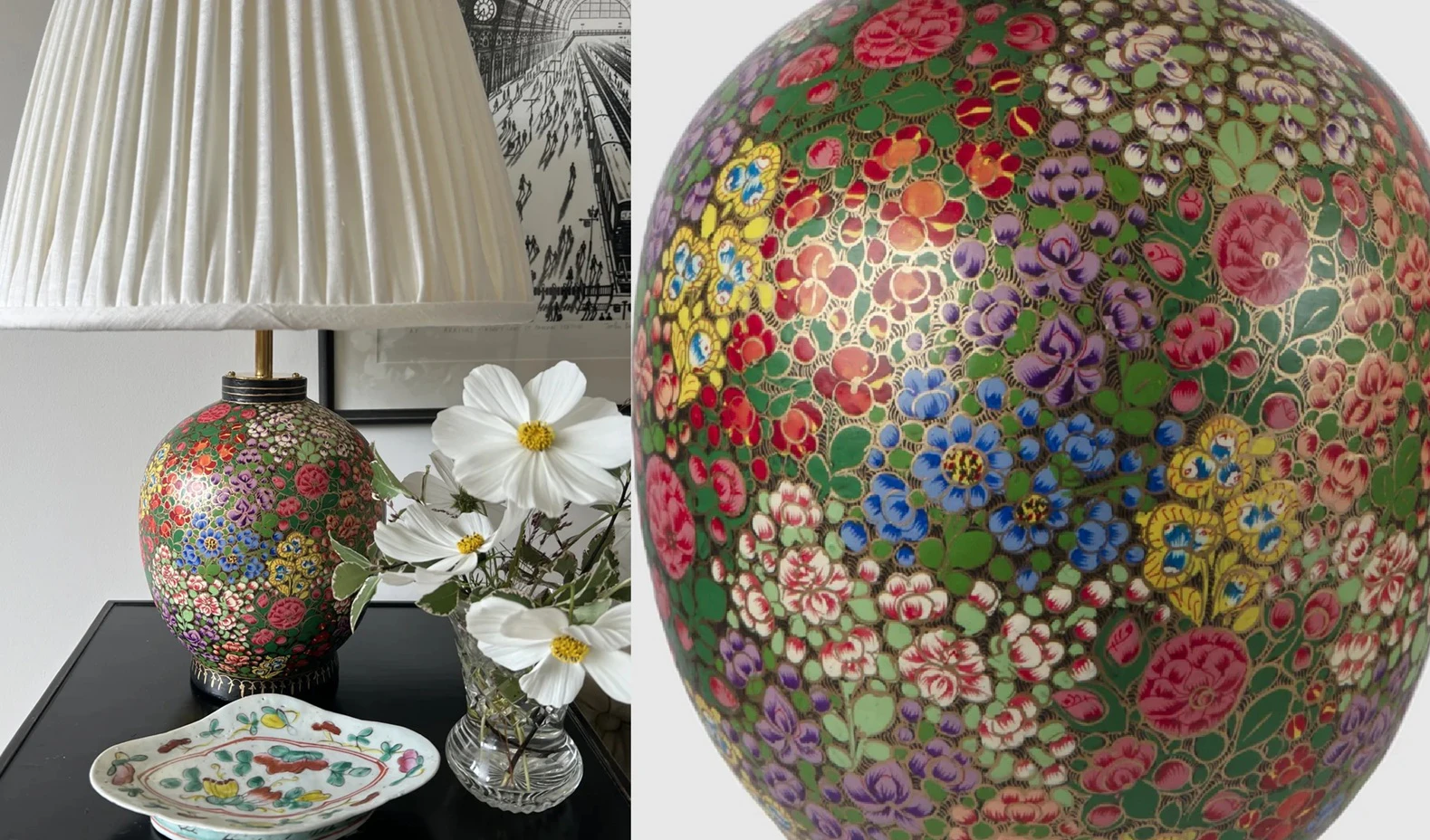 Haslam West Kashmiri urn lamp