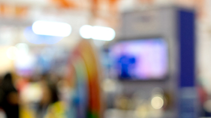 Exhibit at manufacturing equipment trade show