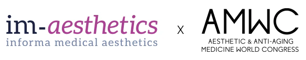 Informa Medical Aesthetics + AMWC logos
