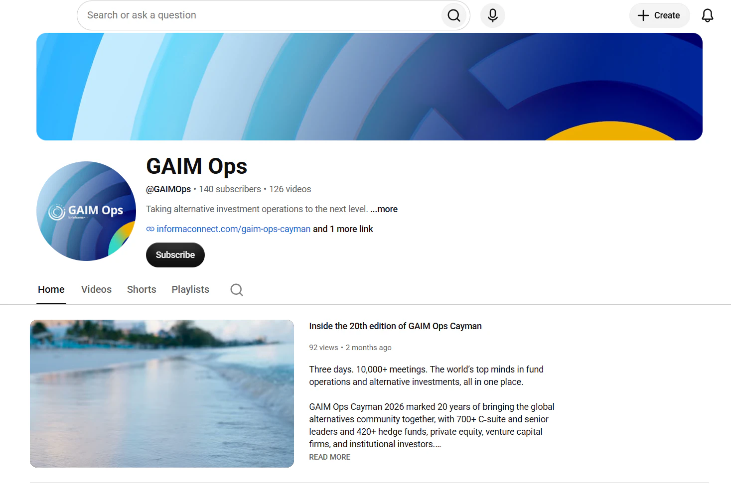 GAIM Ops youtube channel