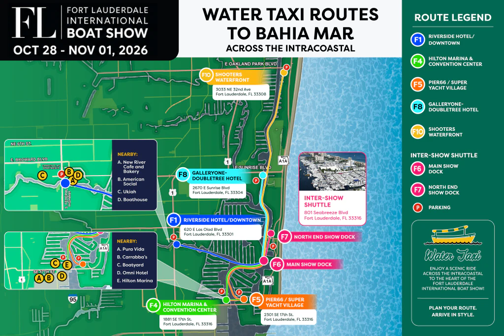 Water Taxi Map