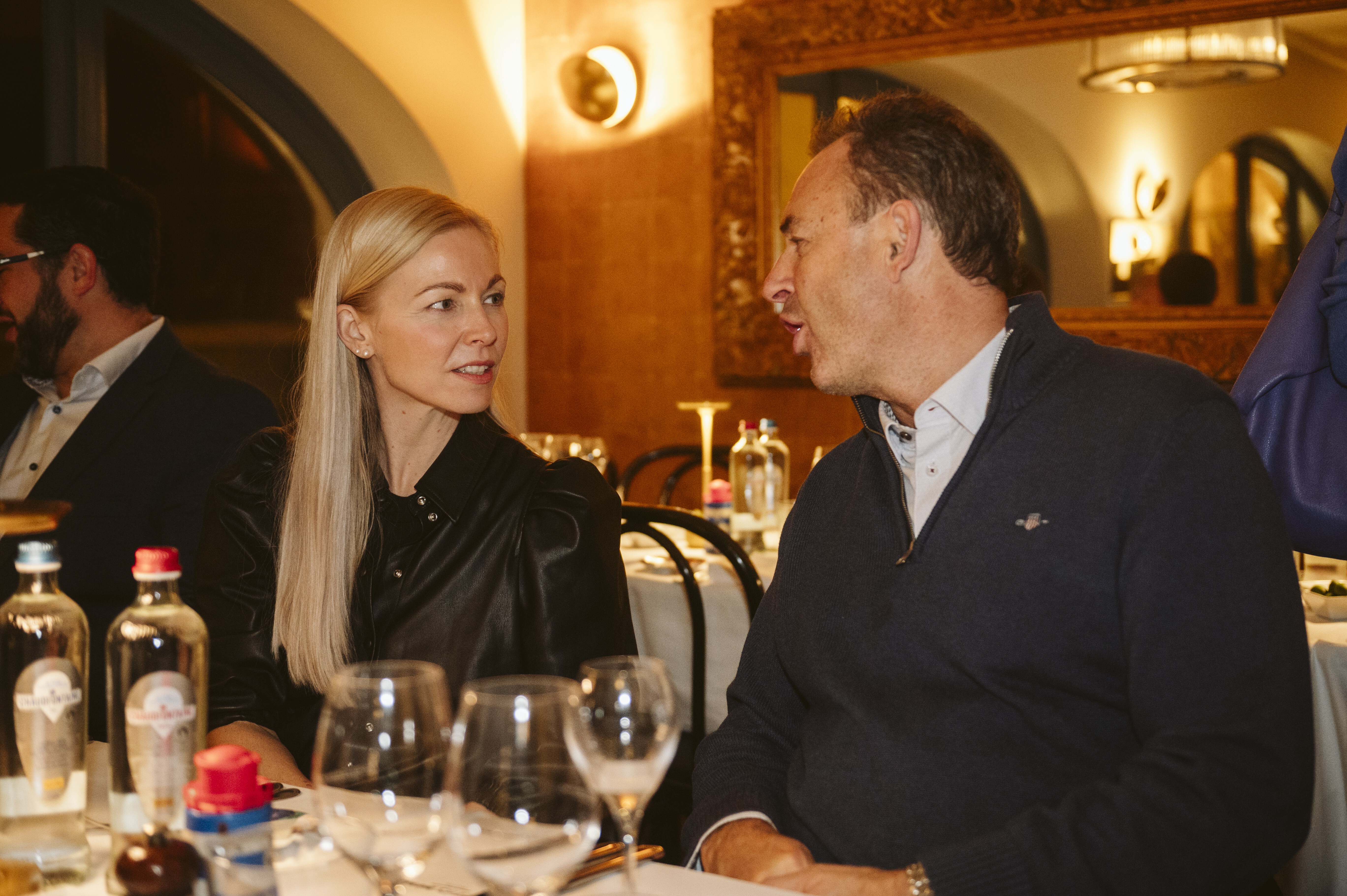 Blueberry dessert at Les Petits Oignons