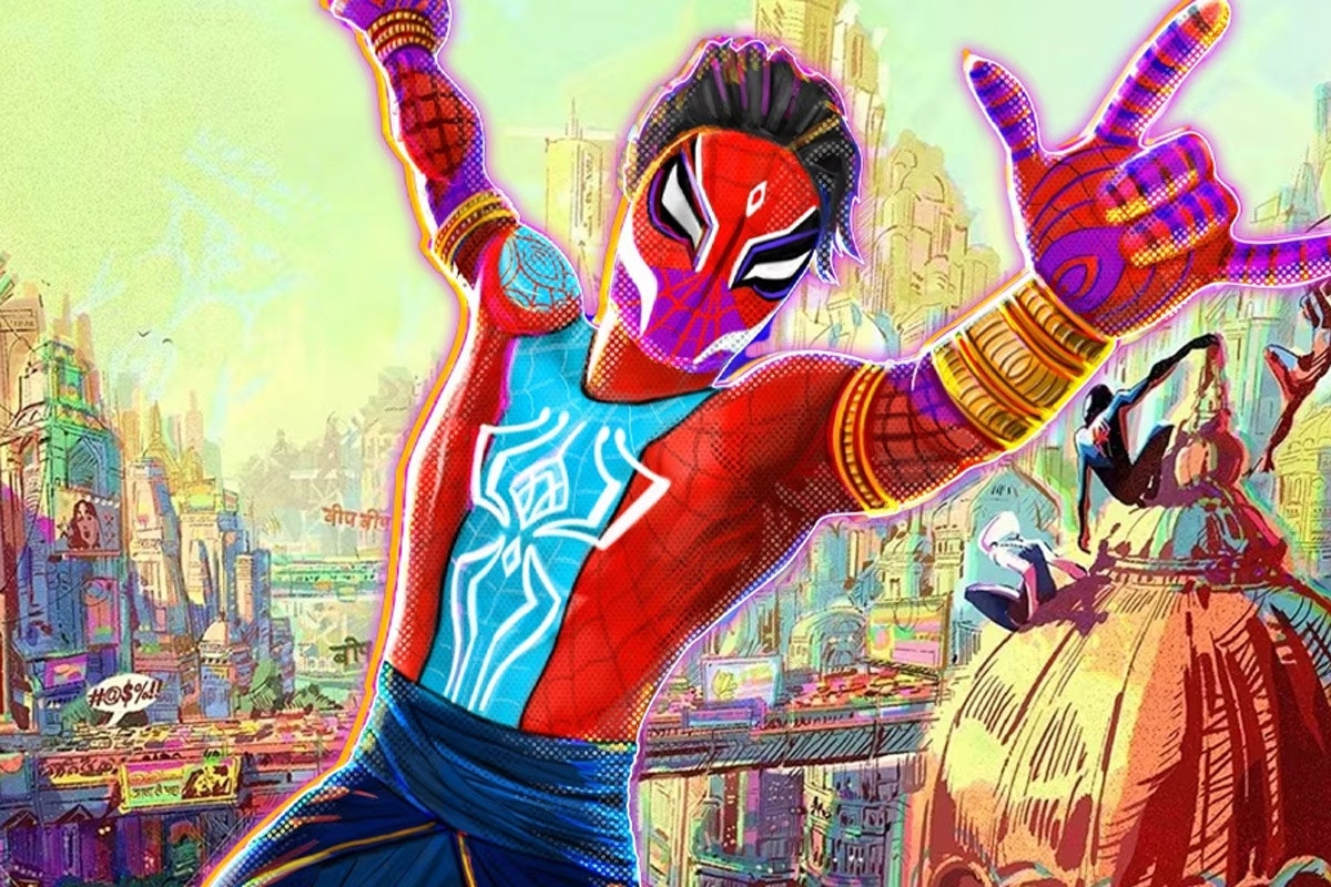 Spider-Man India swings above buildings