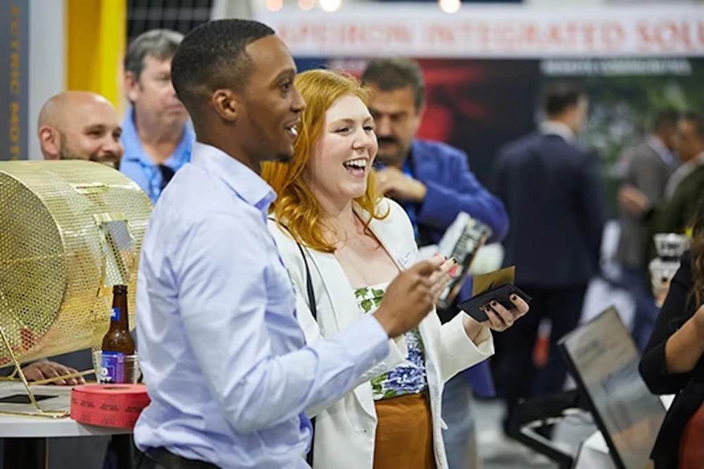 Hosts on stage at The Battery Show Europe