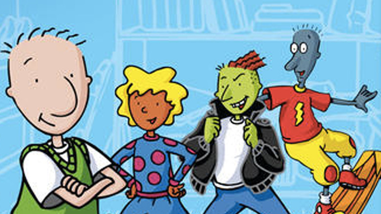 The cast of Doug pose in a promotional photo