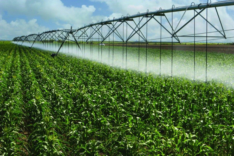 Modern irrigation systems improving water efficiency and sustainable crop production at Growtech West Africa agriculture exhibition.