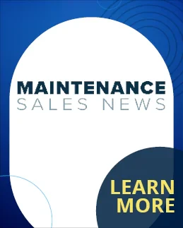 MAINTENANCE SALES NEWS