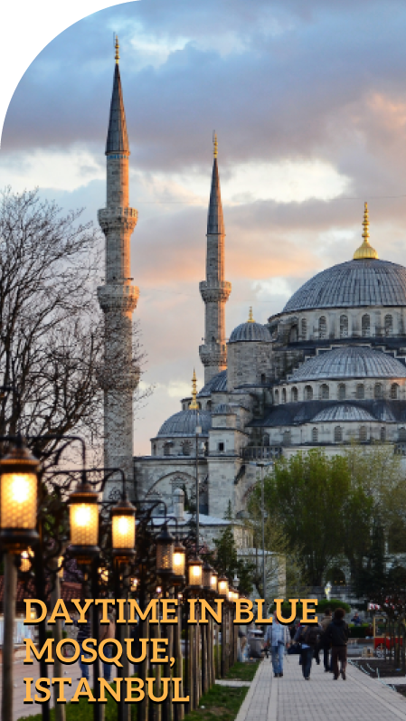 Daytime in blue mosque, Istanbul