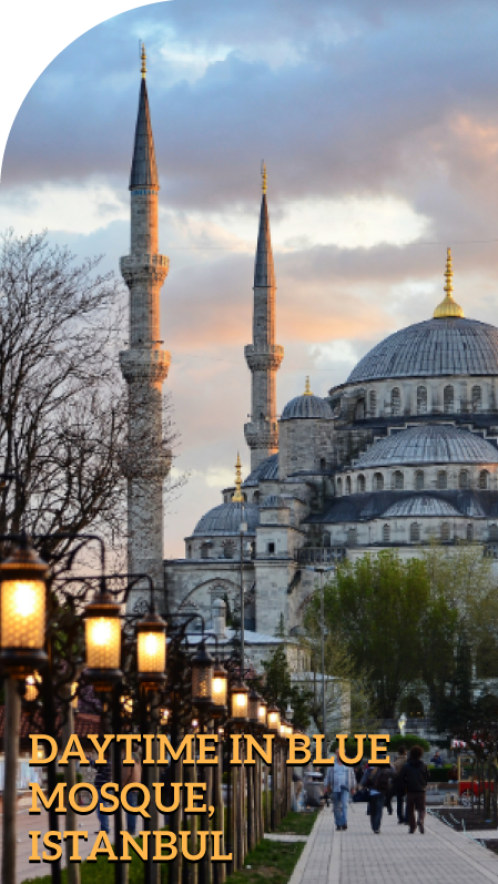 Daytime in blue mosque, Istanbul