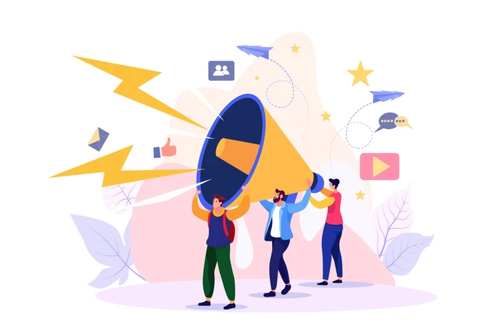 Creating a Digital Marketing Plan Illustration
