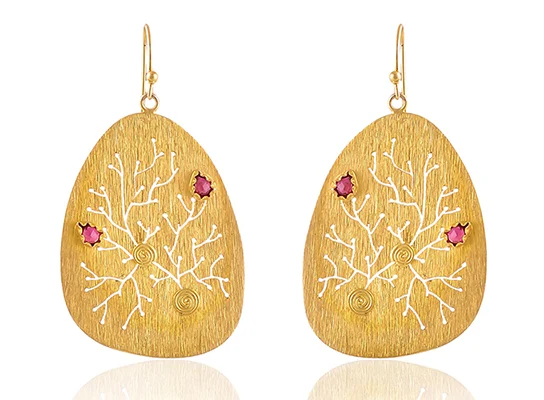 Silver and Gold Earrings