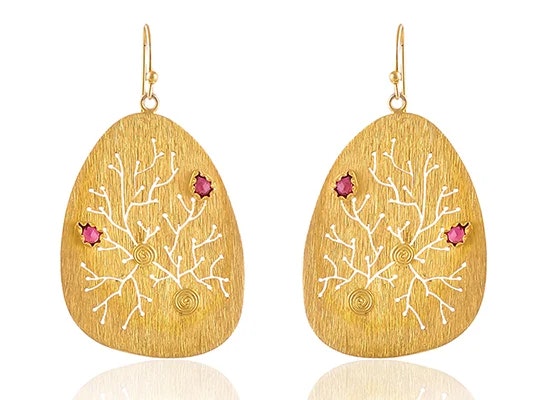 Silver and Gold Earrings