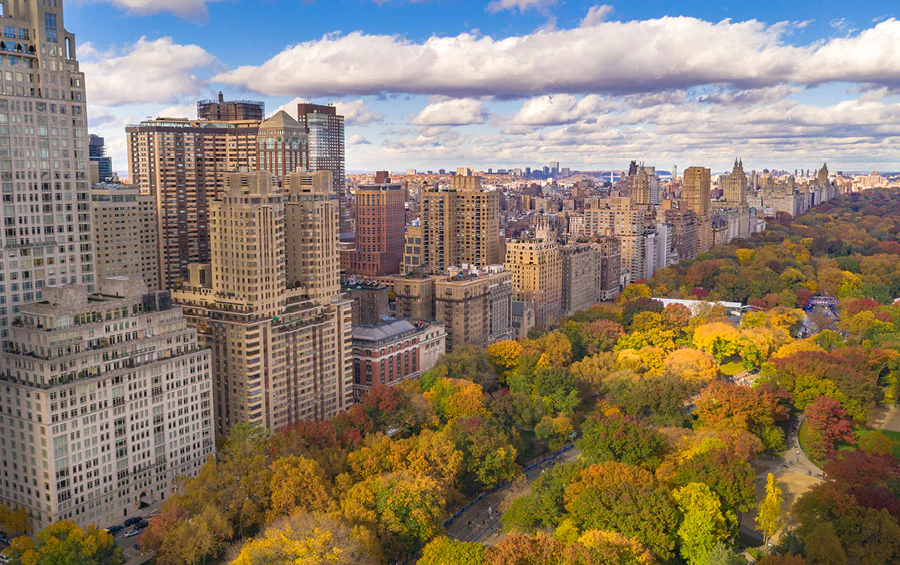 Central Park in New York City in Autumn