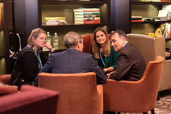 networking in lounge