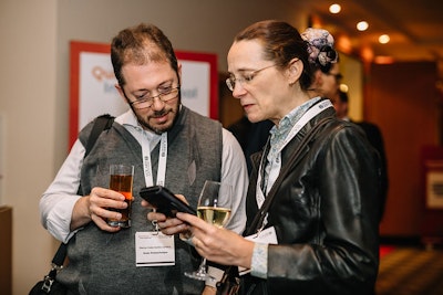 Delegates networking at QuantMinds International