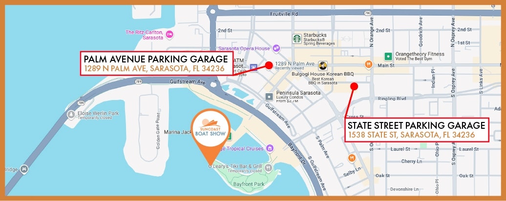 SUNCOAST PARKING MAP
