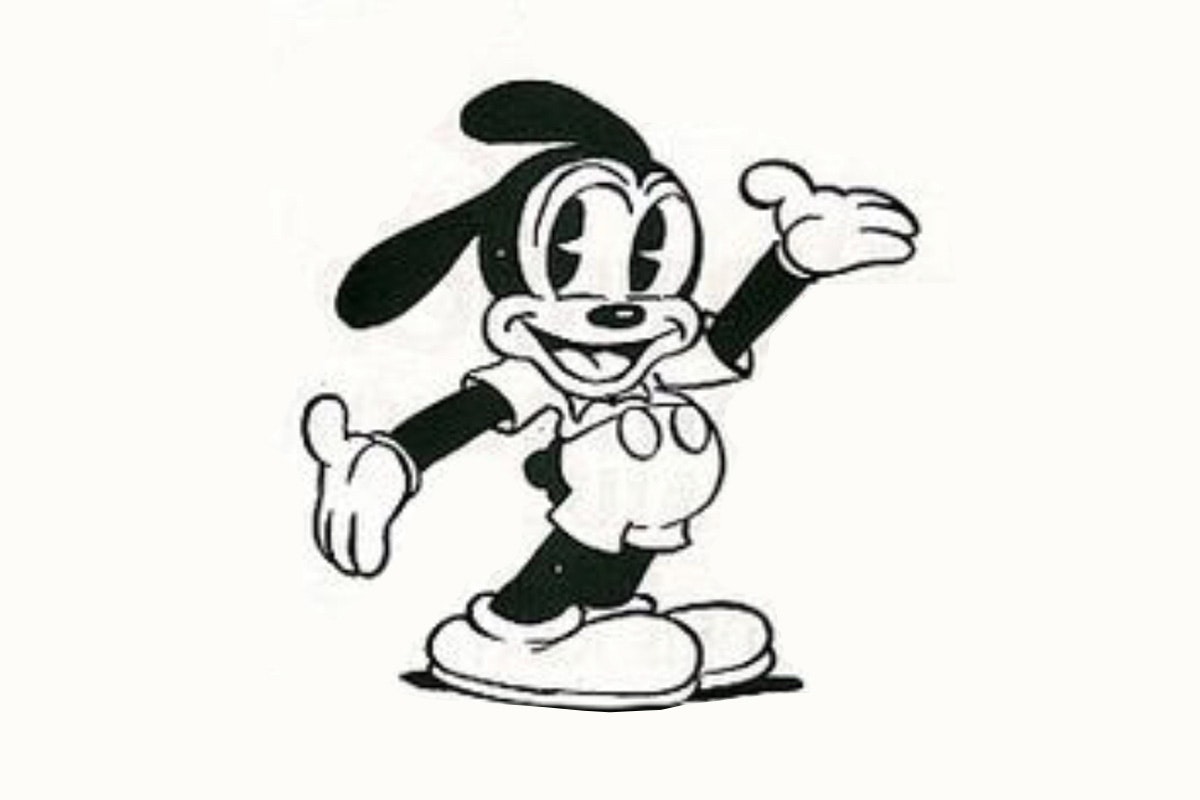 Oswald Rabbit in his redesign, featuring smaller ears, a cuter rounder face and a tshirt