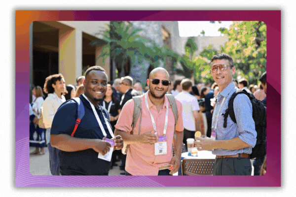 An animated GIF showing a slideshow of photos from MSP Summit 2025 in Orlando.