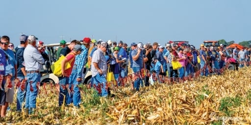 Visitors in Husker Harvest event