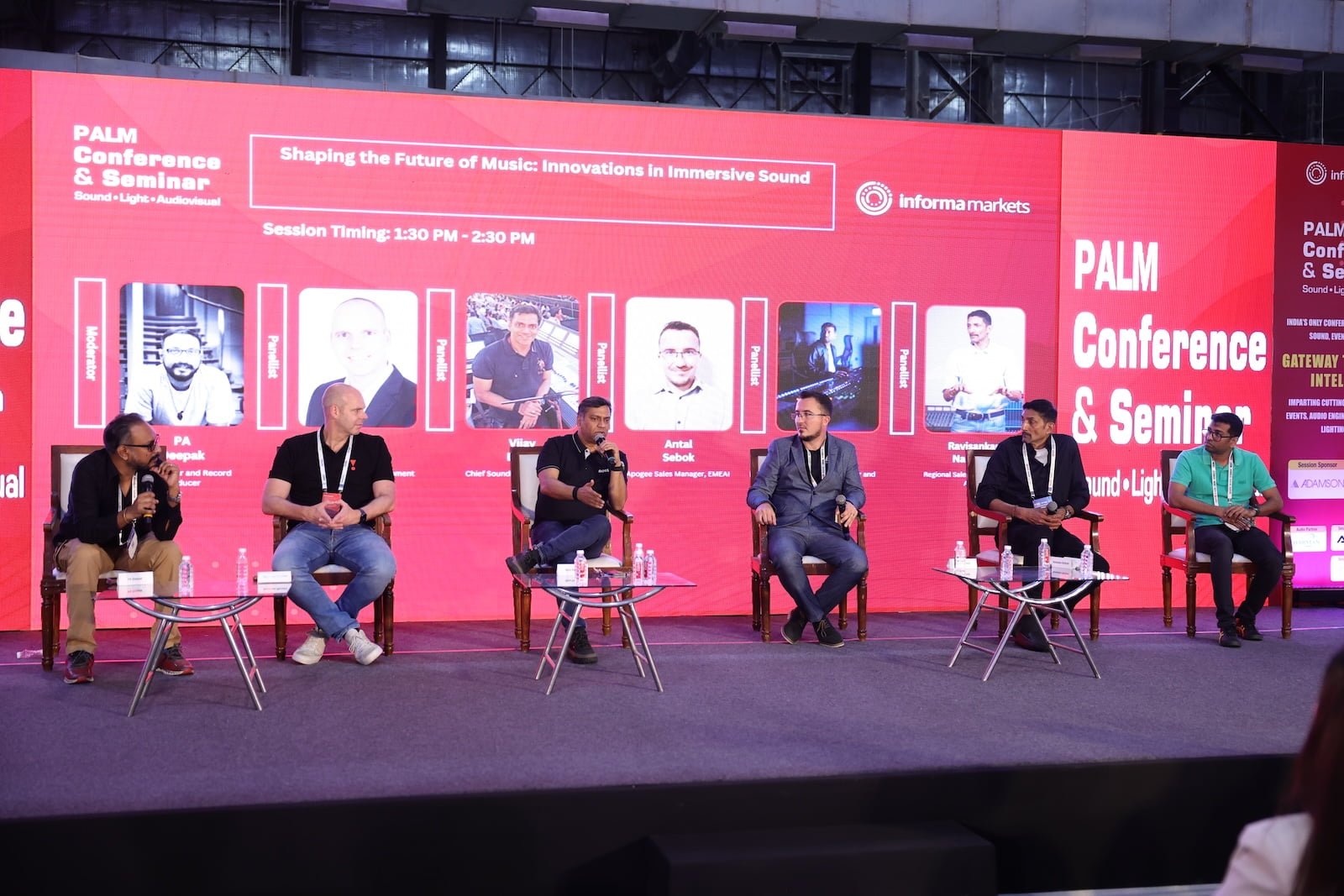 Panel discussion at PALM Conference & Seminar with industry experts in audio, lighting, and integration