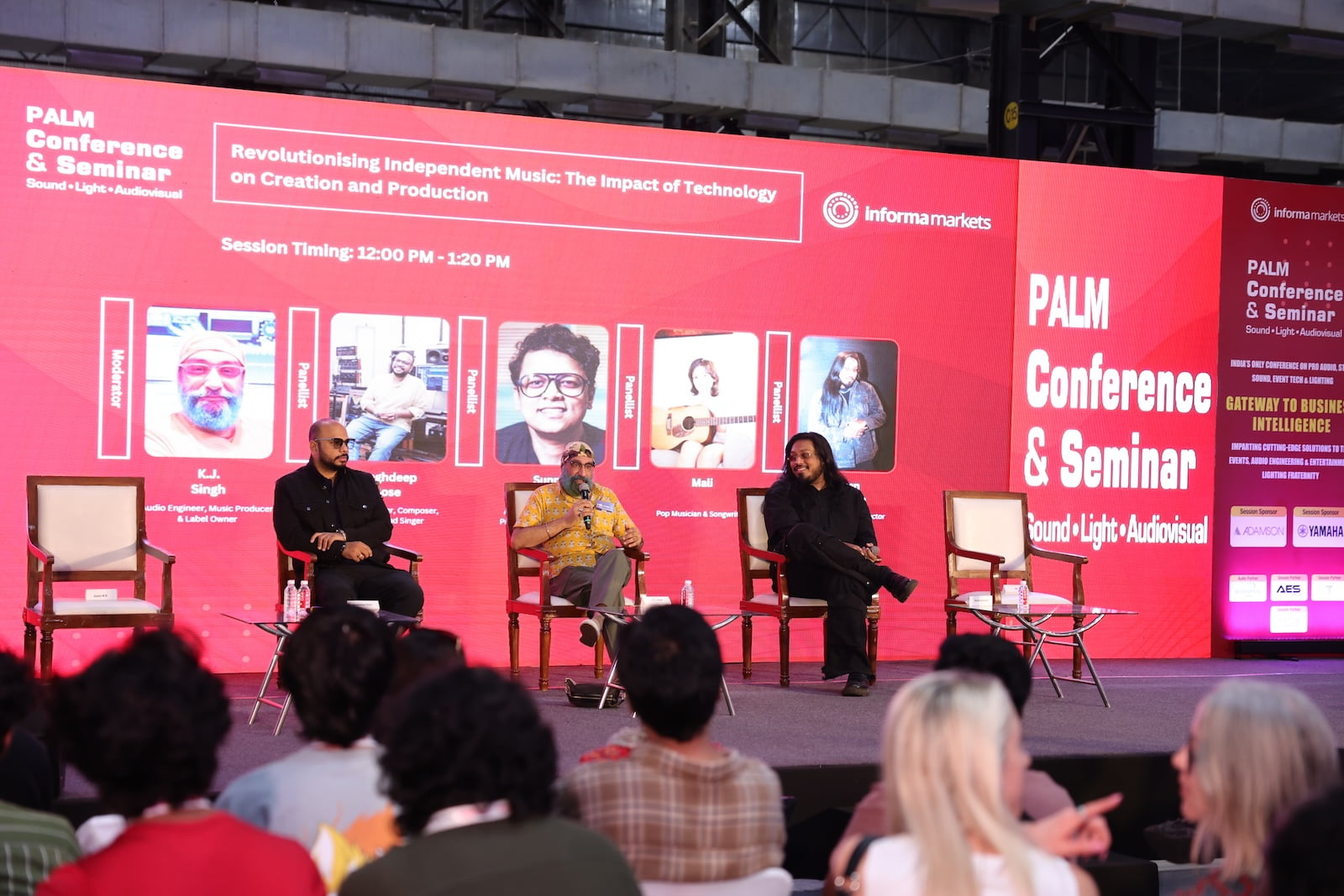 Panel discussion at PALM Conference & Seminar with industry experts in audio, lighting, and integration