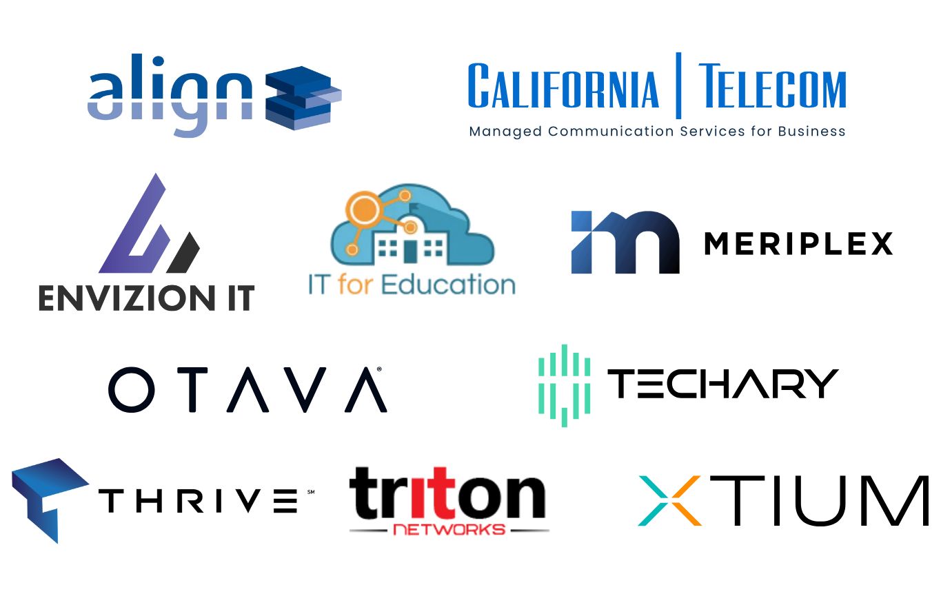 An image showing 10 logos of managed services providers that will be in attendance at MSP Summit.