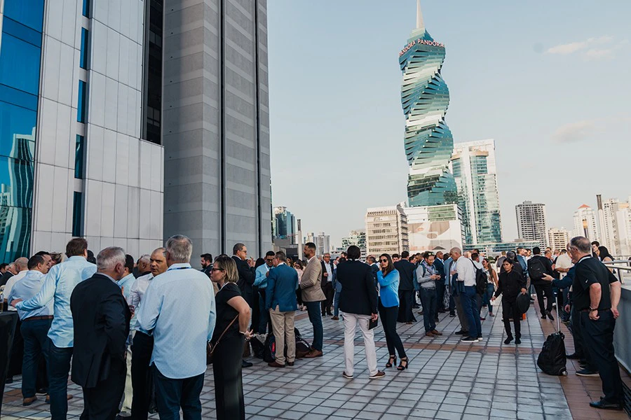 Outside area of event