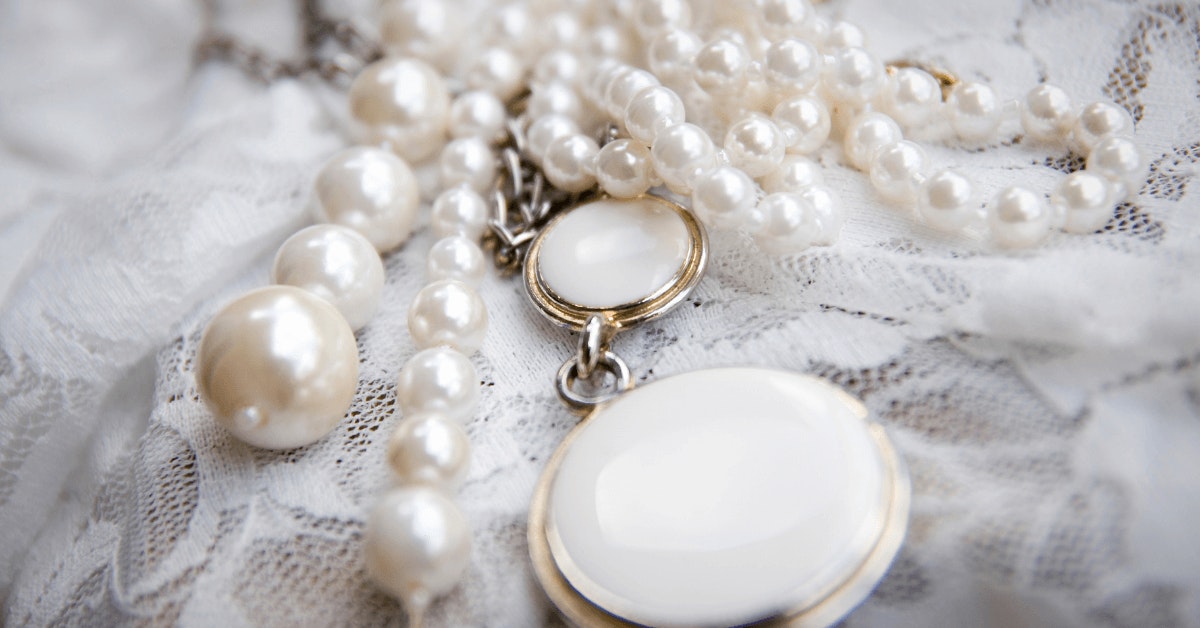 White pearl jewelry
