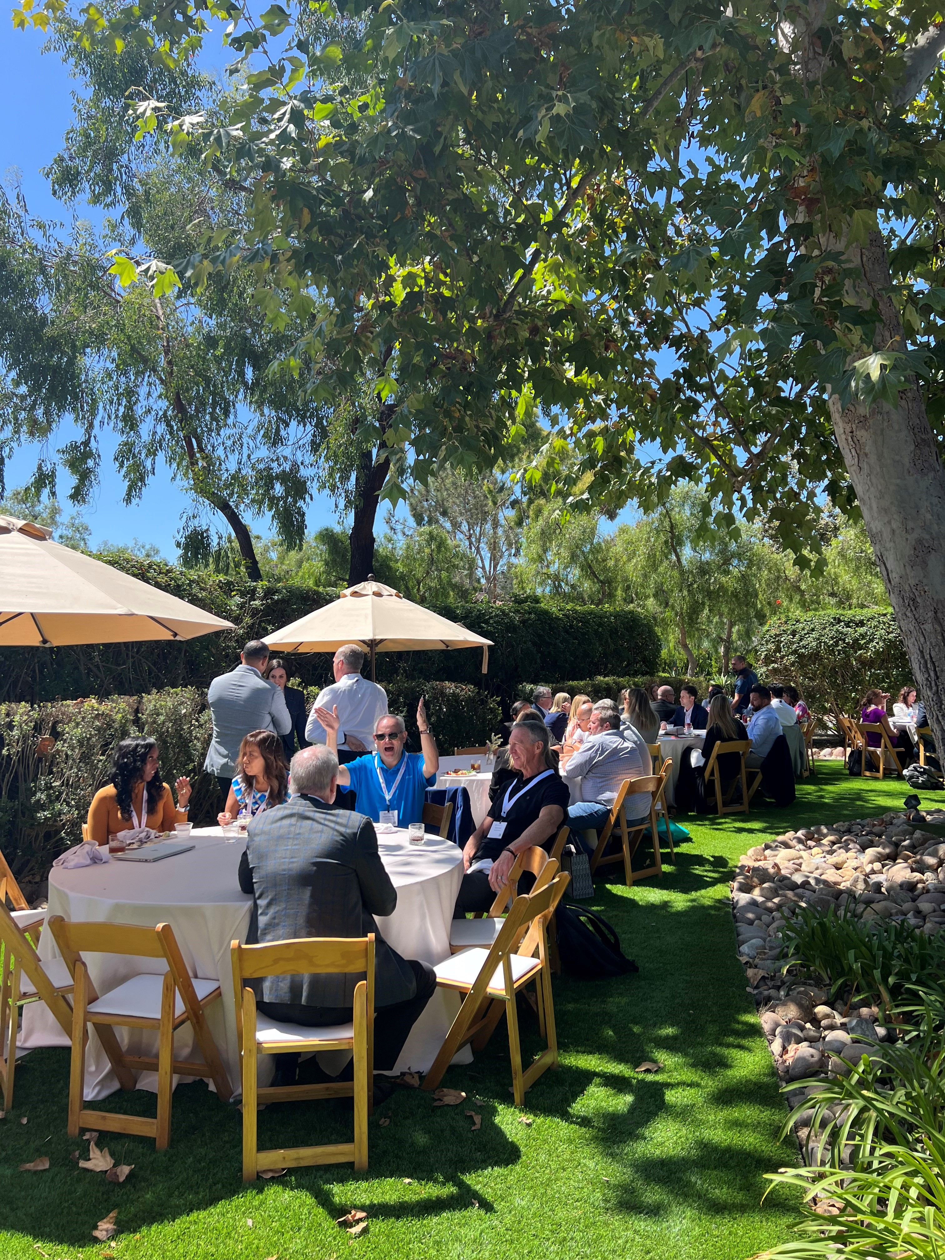 Networking at Hub West conference